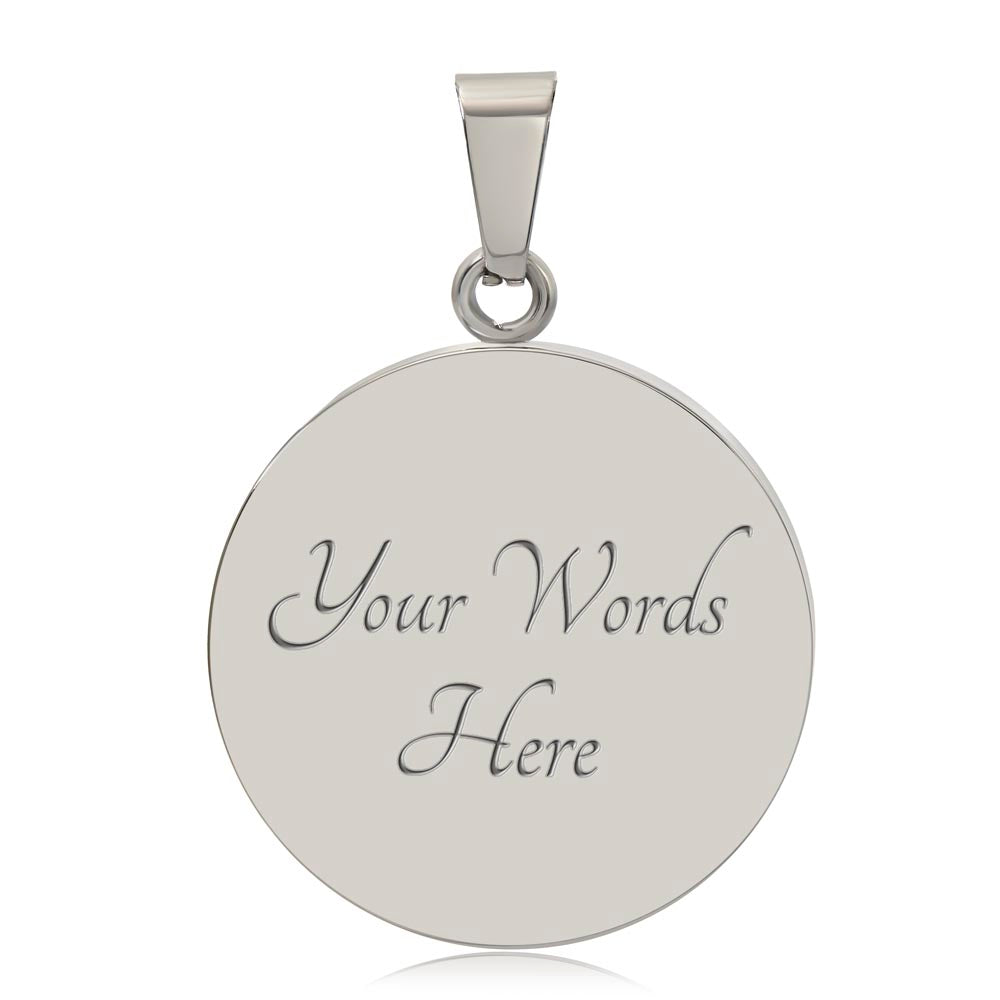 Customized Dog Photograph Round Pendant