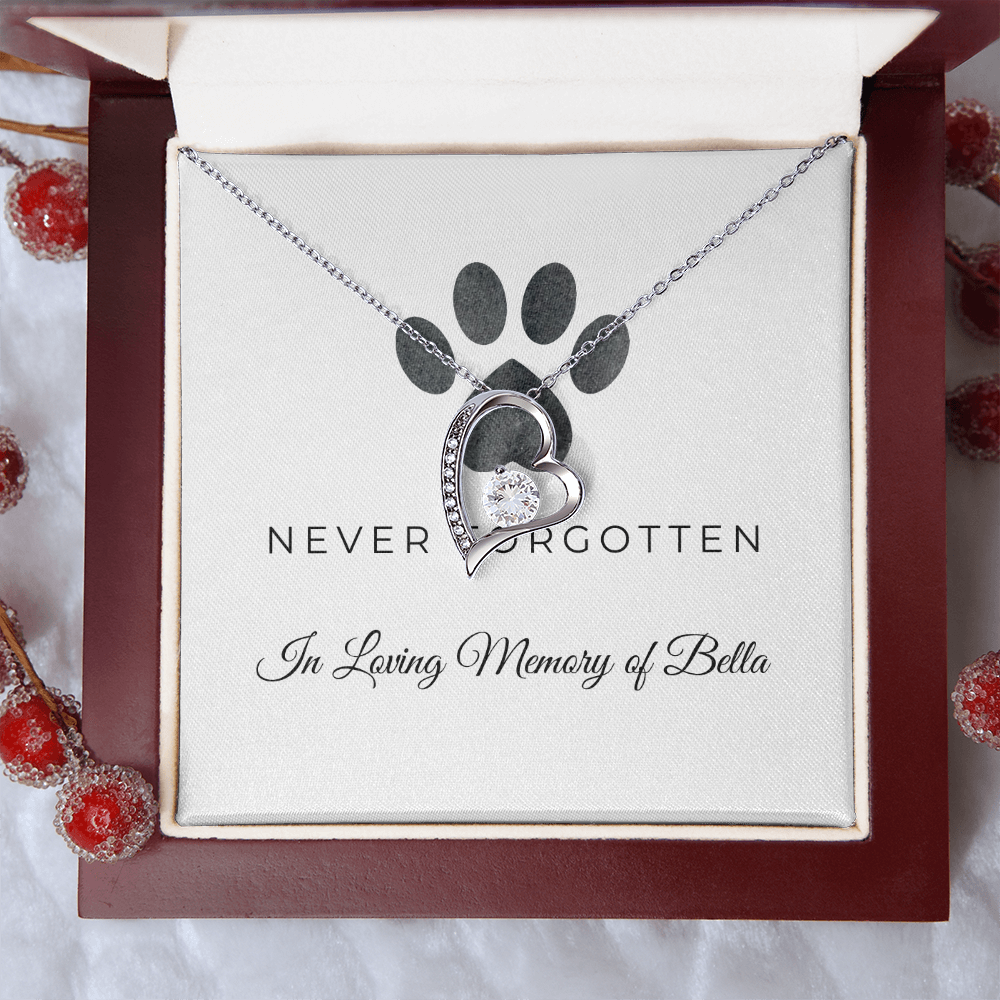 Personalized Pet Remembrance-Forever Love Necklace
