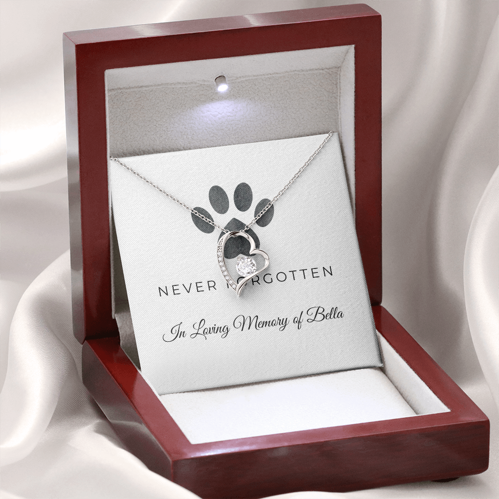 Personalized Pet Remembrance-Forever Love Necklace