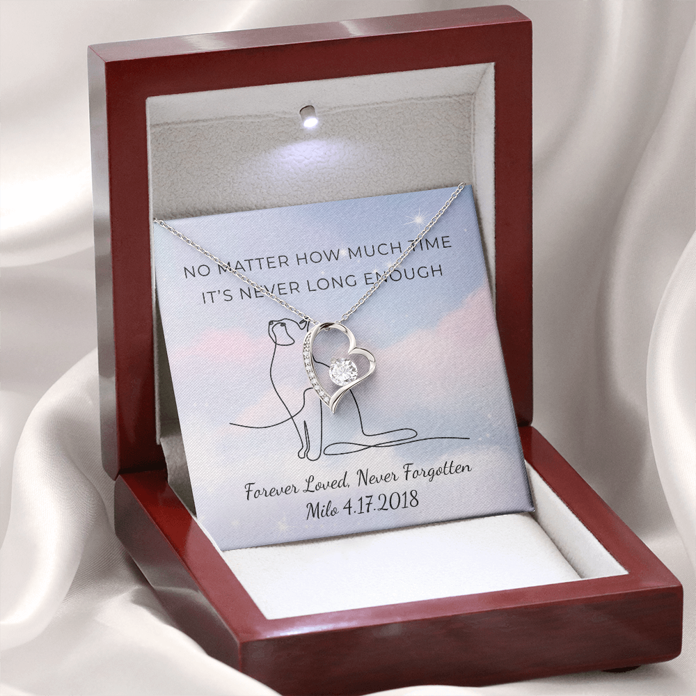Personalized Pet Remembrance-Forever Love Necklace