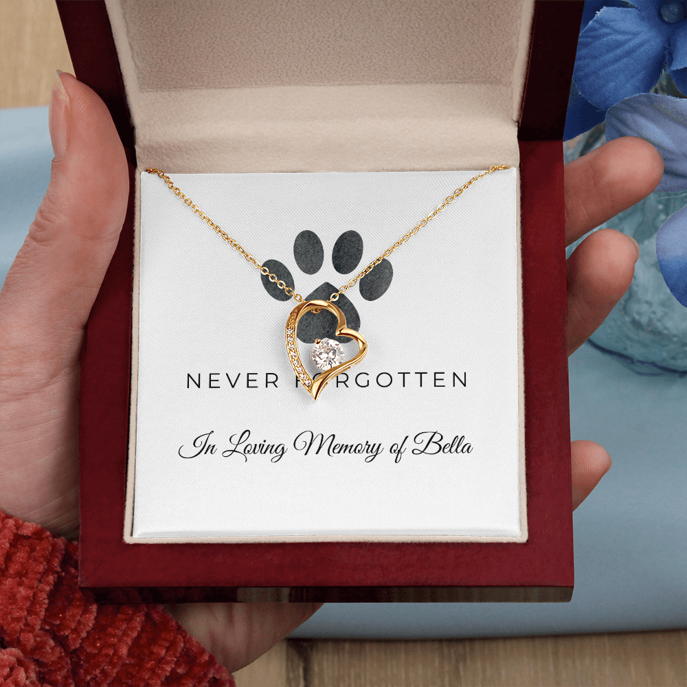Personalized Pet Remembrance-Forever Love Necklace