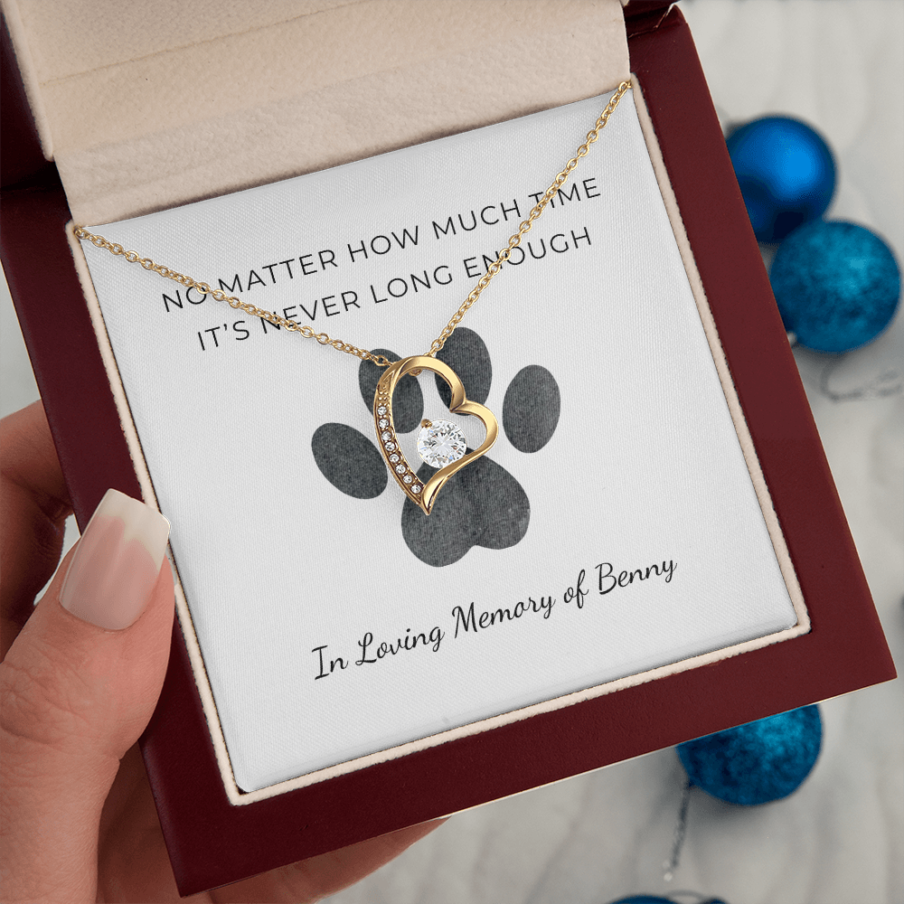 Personalized Pet Remembrance-Forever Love Necklace