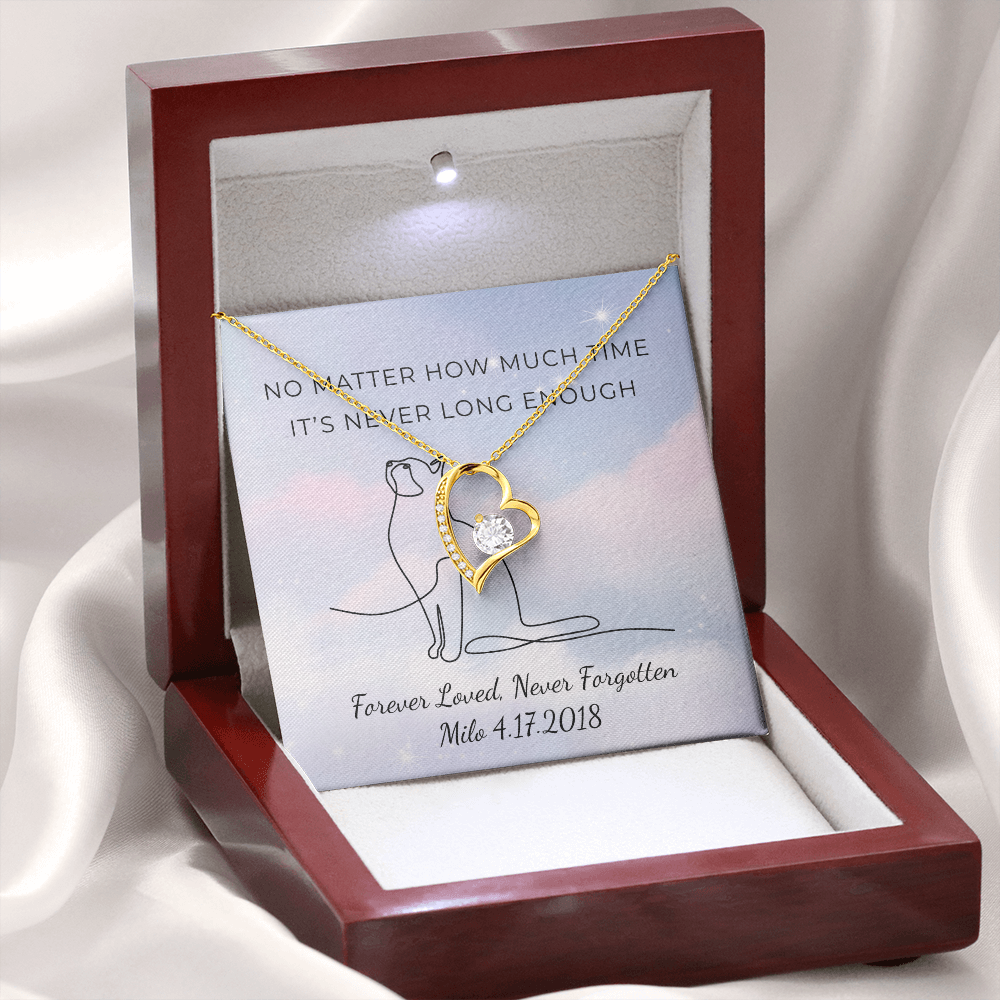 Personalized Pet Remembrance-Forever Love Necklace