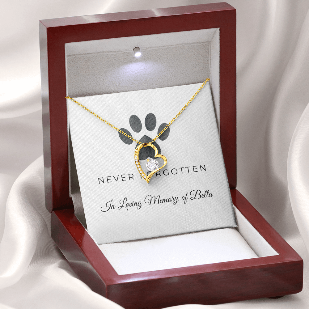 Personalized Pet Remembrance-Forever Love Necklace