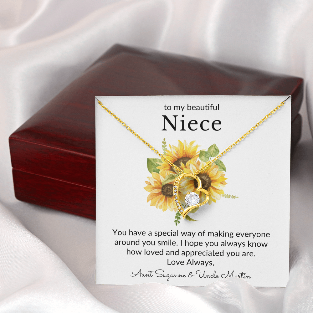 Personalized for Nieces- You Have A Special Way- Forever Love Necklace