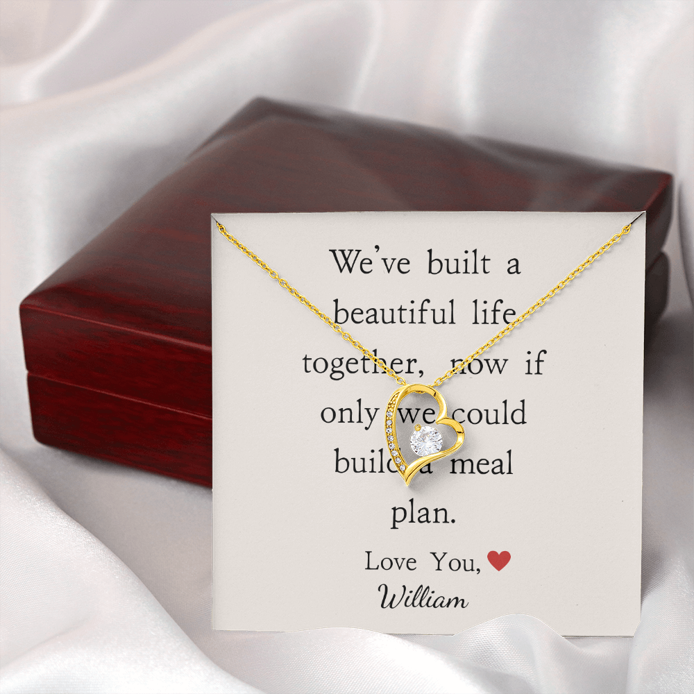 Personalized Anniversary-We've Built A Beautiful Life- Forever Love Necklace