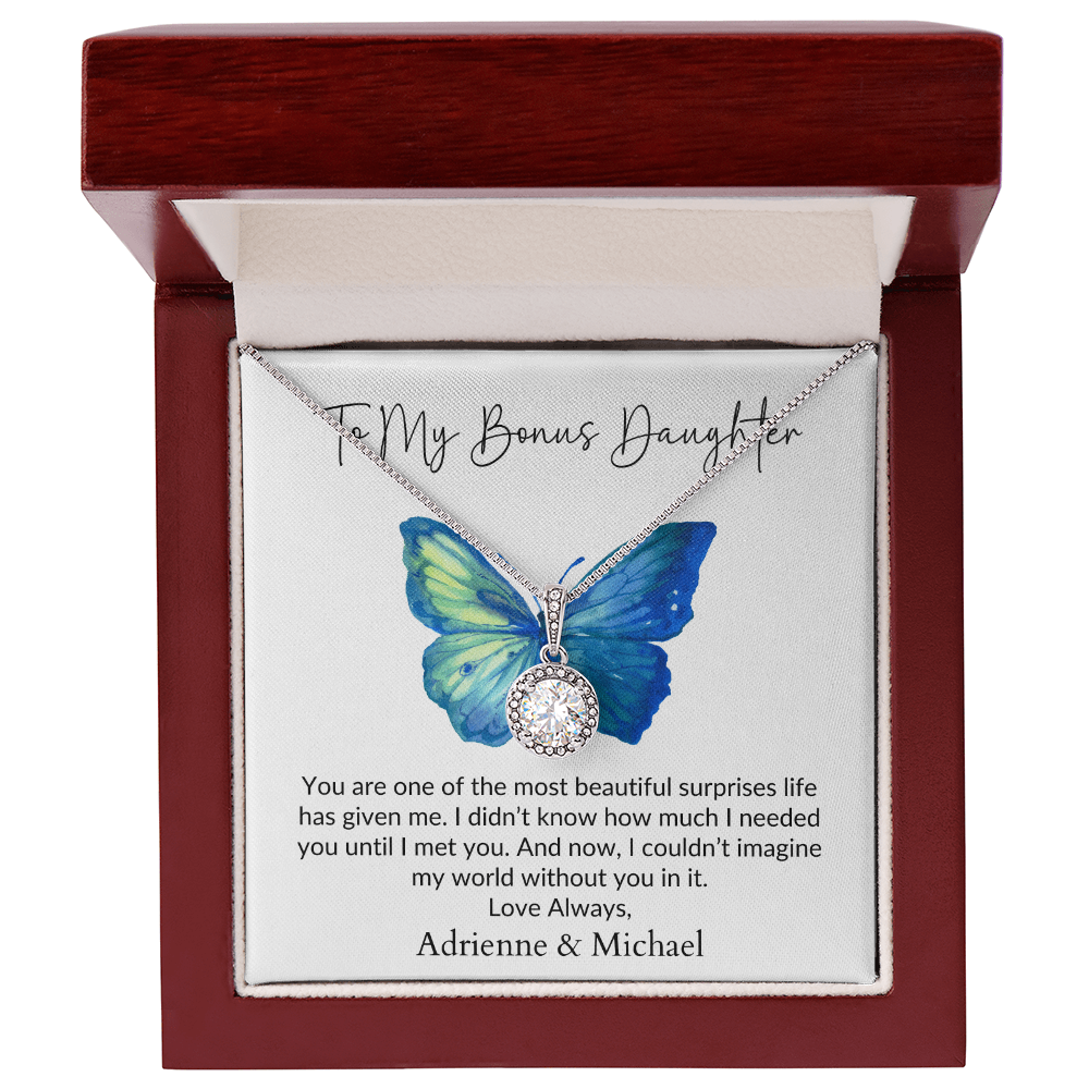 Personalized for Bonus Daughters- You Are A Beautiful Surprise- Eternal Hope Necklace