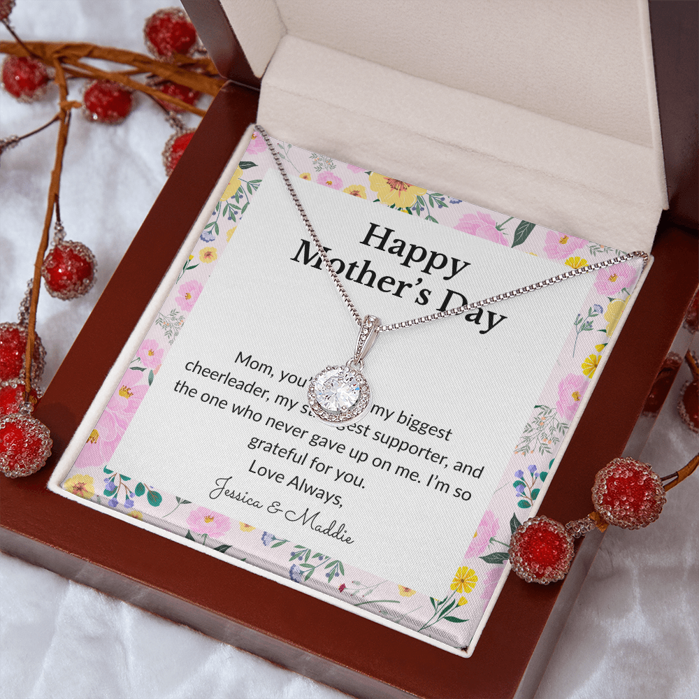 Personalized for Mother's- You've Been My Biggest Cheerleader- Eternal Hope Necklace