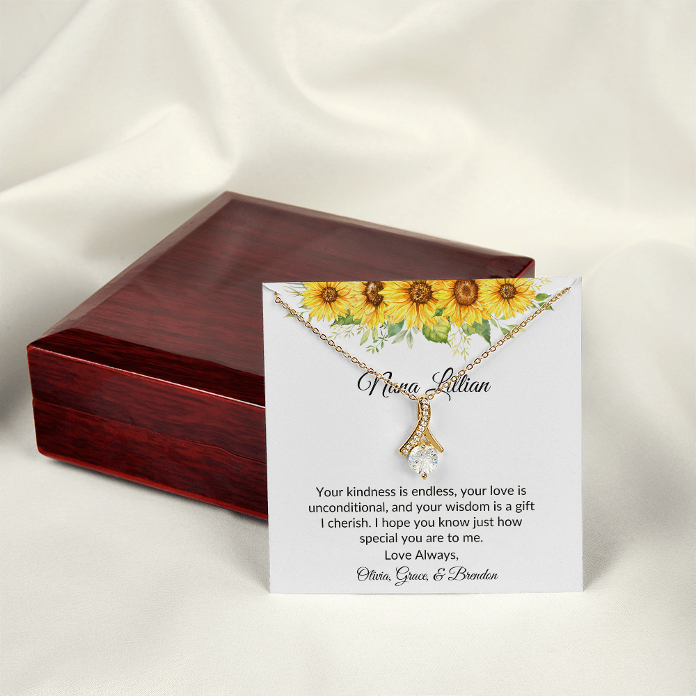 Personalized For Grandmothers- Your Kindness Is Endless-Alluring Beauty Necklace