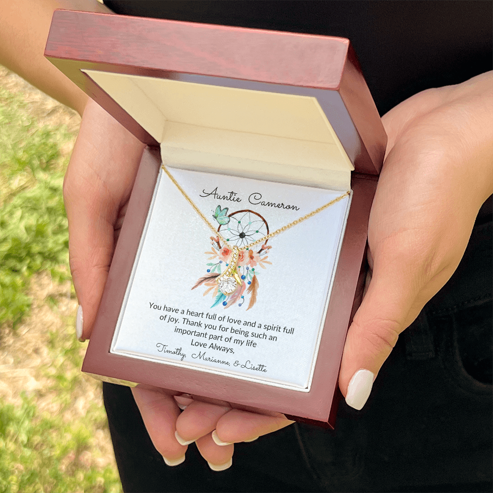 Personalized for Aunts- You Have A Heart Full Of Love- Alluring Beauty Necklace