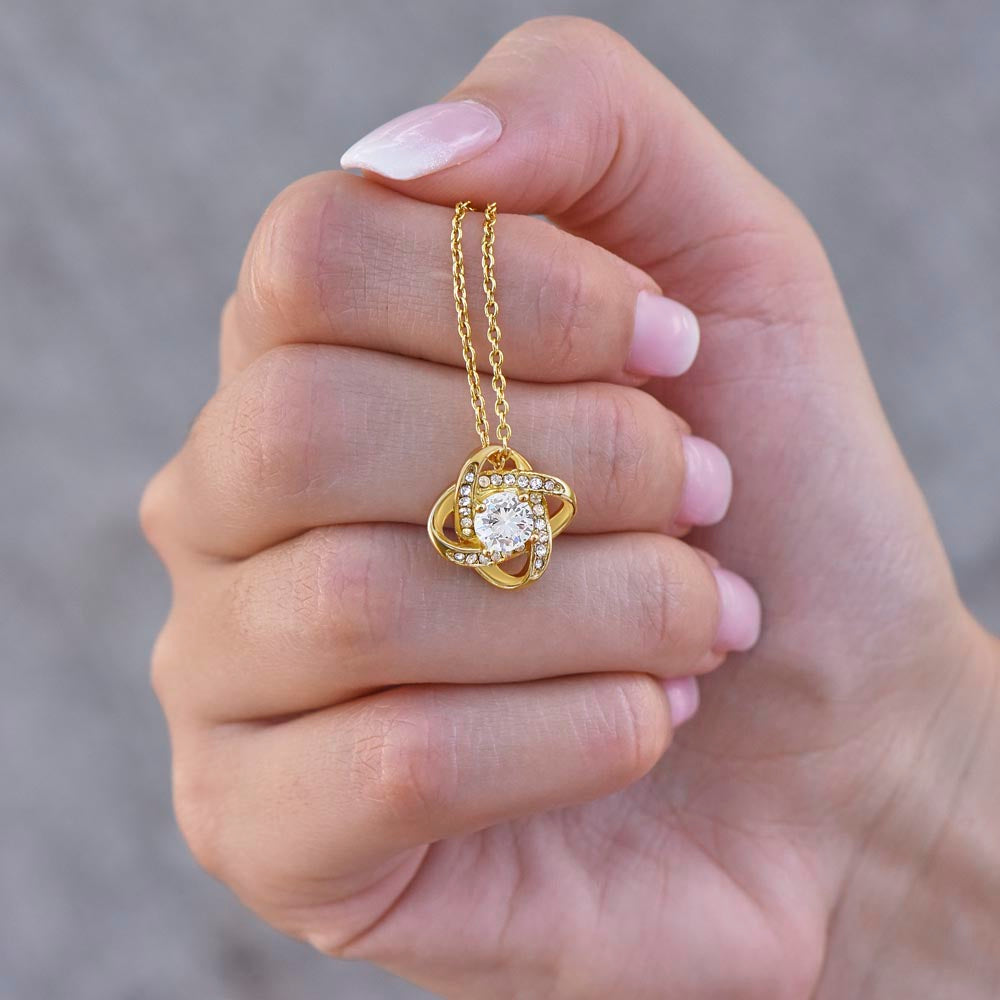 To My Soulmate- You Are My Forever Person-Love Knot Necklace