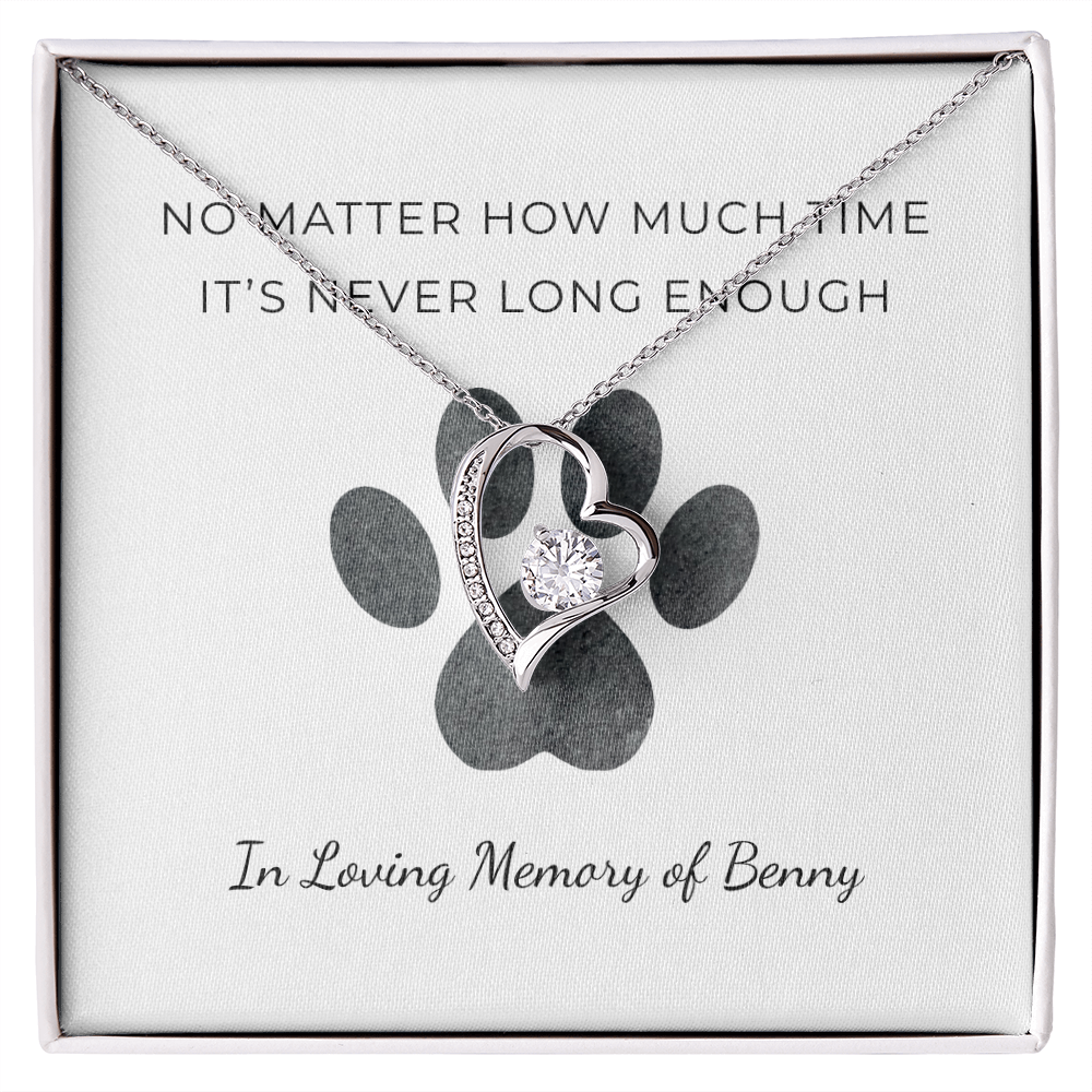 Personalized Pet Remembrance-Forever Love Necklace