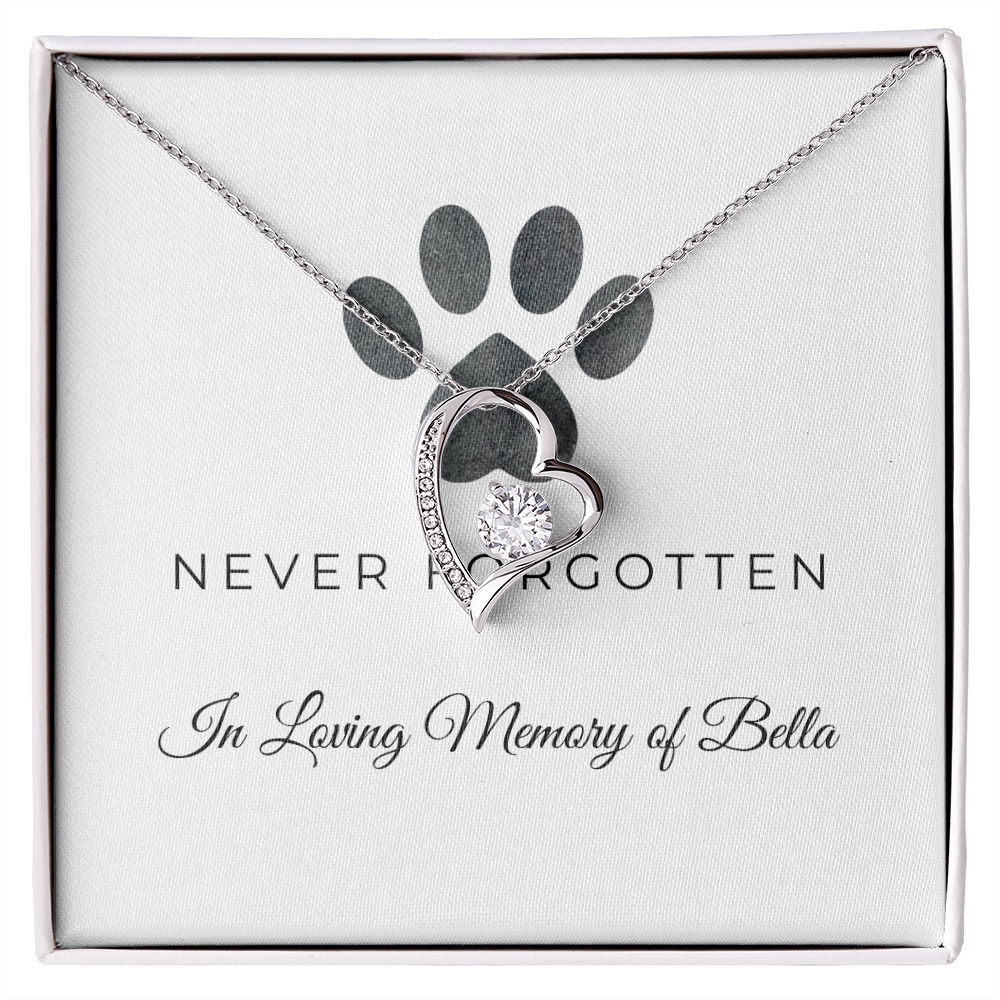Personalized Pet Remembrance-Forever Love Necklace