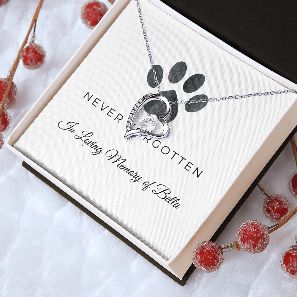 Personalized Pet Remembrance-Forever Love Necklace