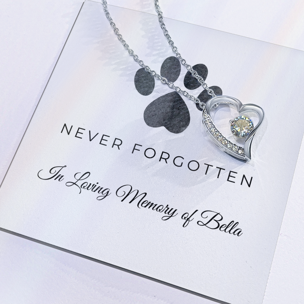 Personalized Pet Remembrance-Forever Love Necklace