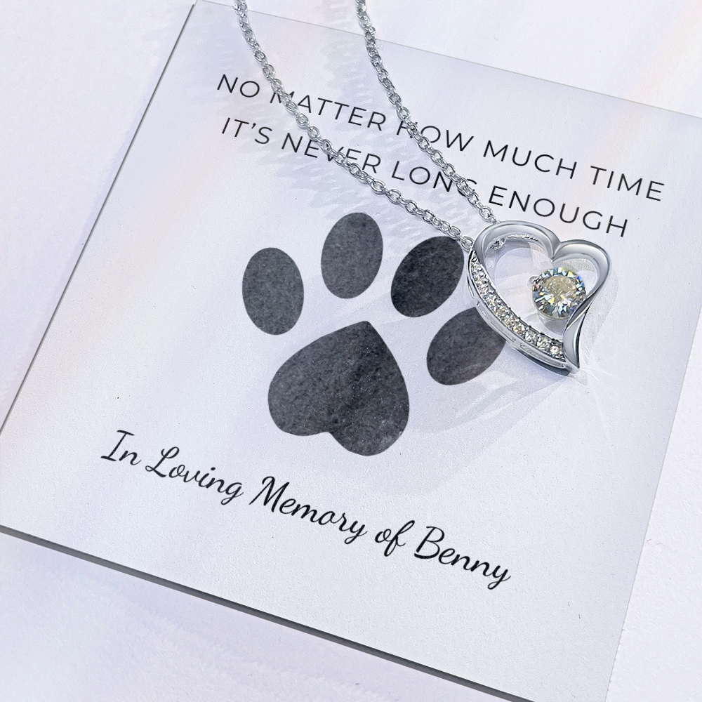 Personalized Pet Remembrance-Forever Love Necklace