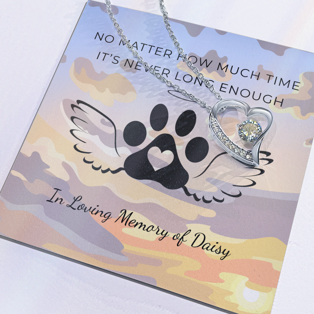 Personalized Pet Remembrance-Forever Love Necklace