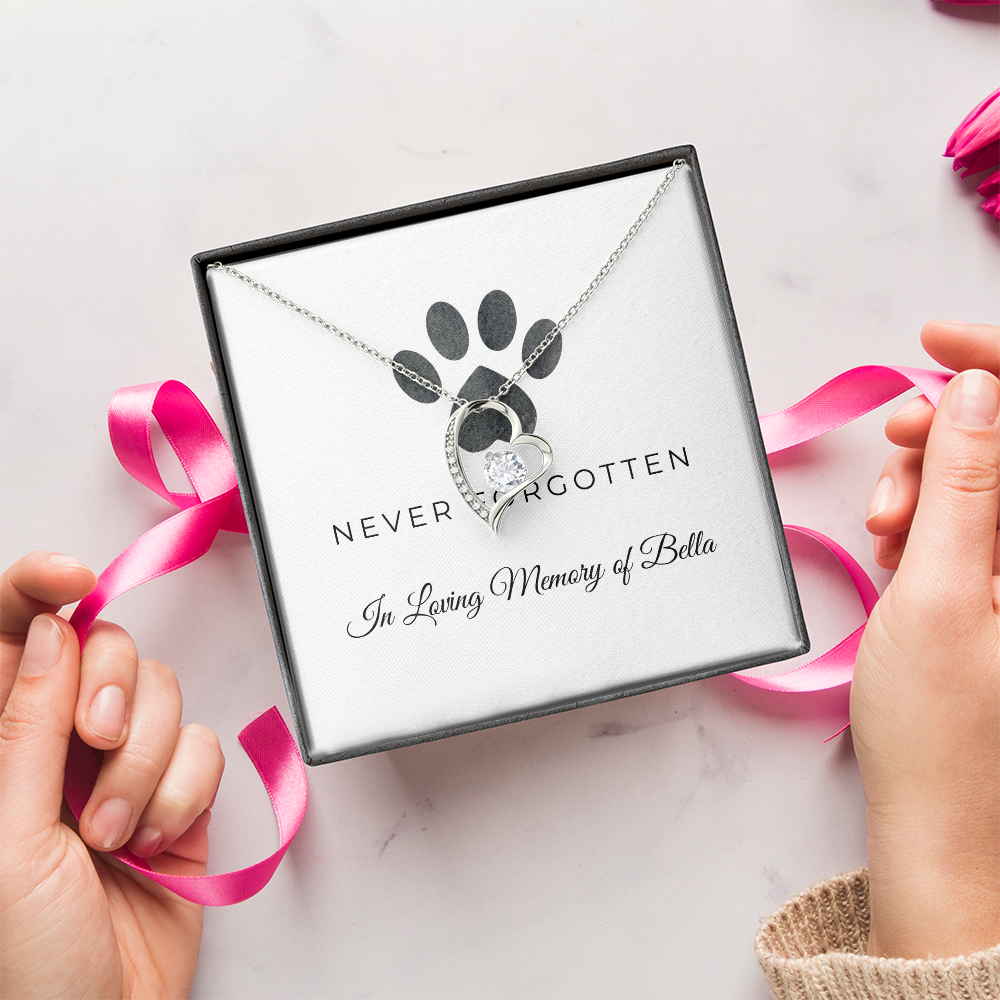 Personalized Pet Remembrance-Forever Love Necklace