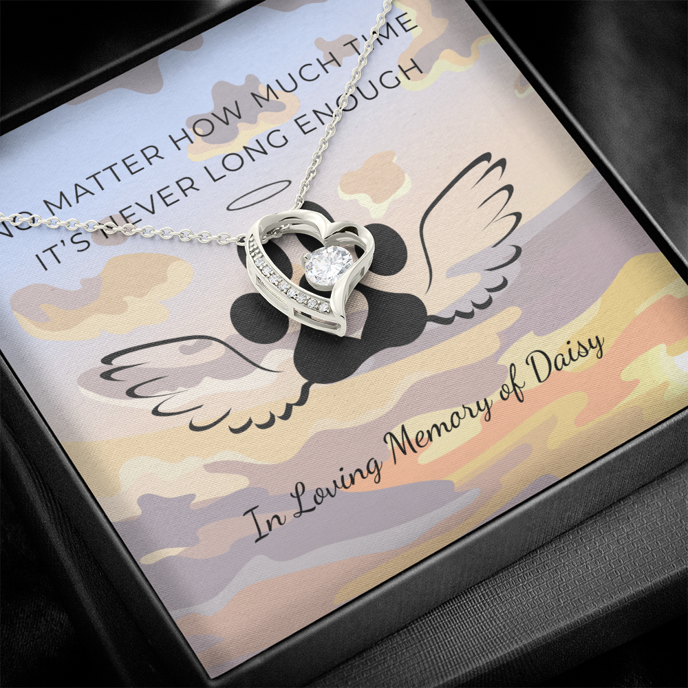 Personalized Pet Remembrance-Forever Love Necklace