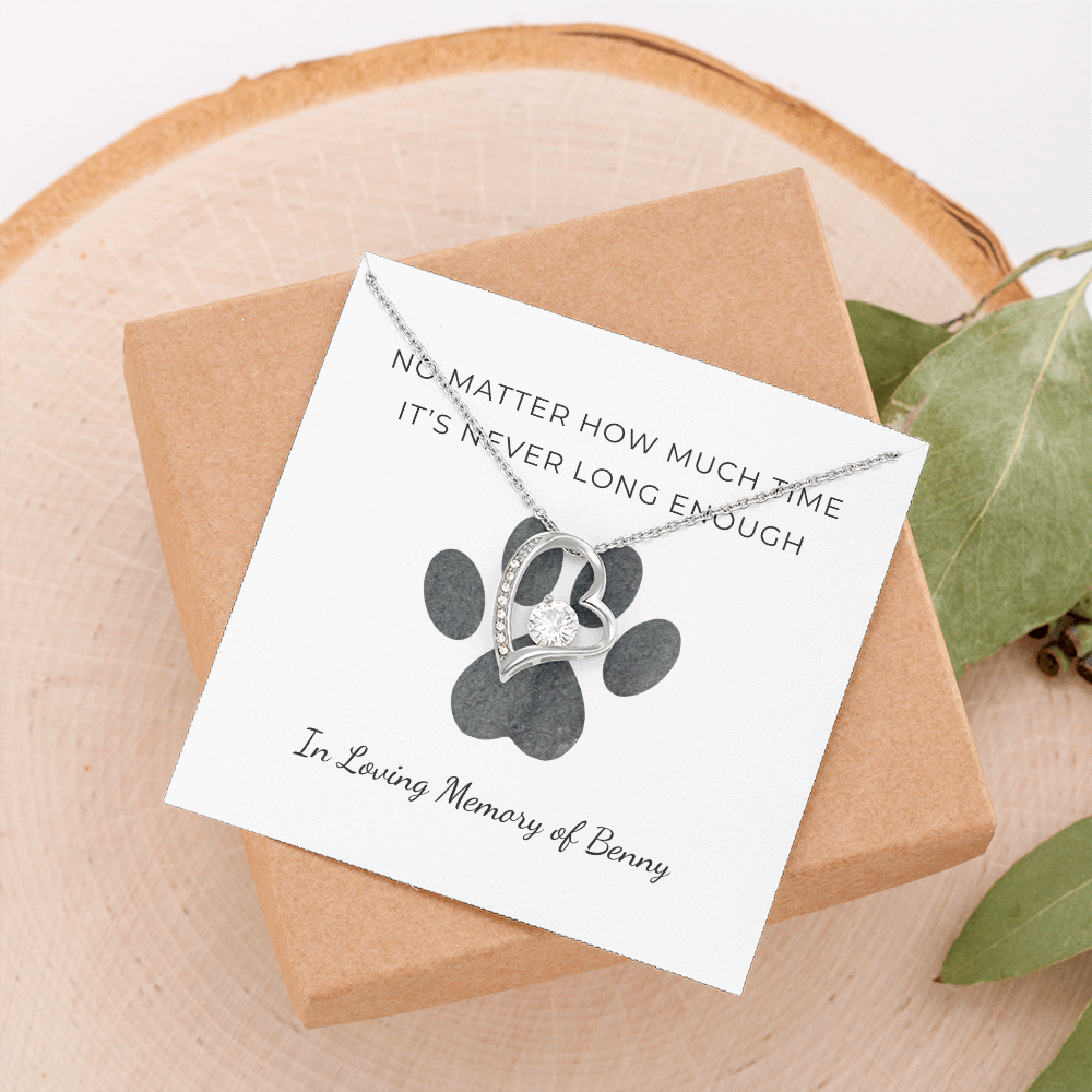 Personalized Pet Remembrance-Forever Love Necklace
