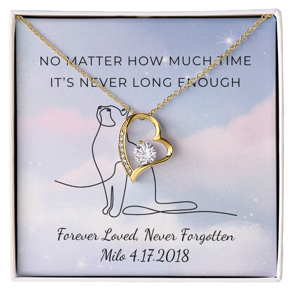 Personalized Pet Remembrance-Forever Love Necklace