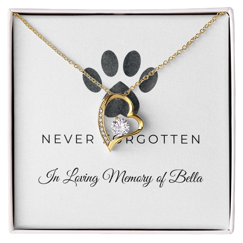Personalized Pet Remembrance-Forever Love Necklace
