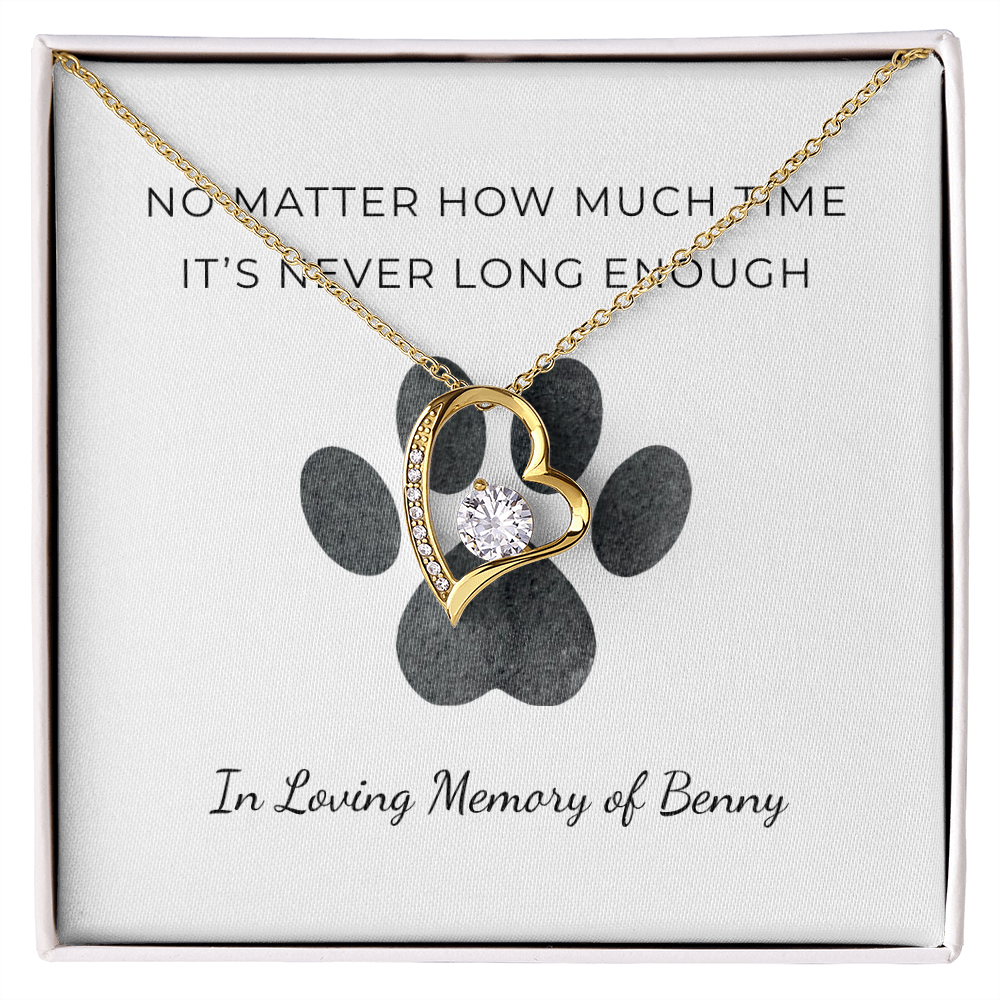 Personalized Pet Remembrance-Forever Love Necklace