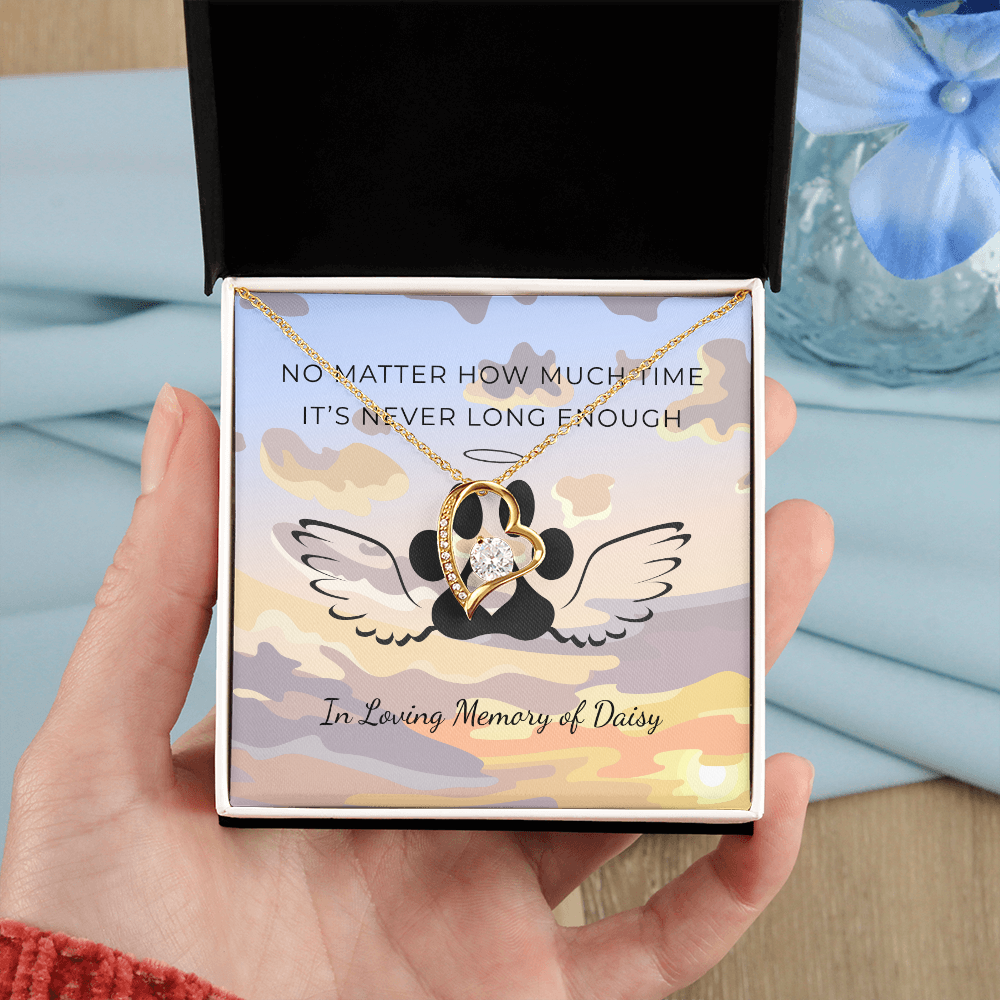 Personalized Pet Remembrance-Forever Love Necklace
