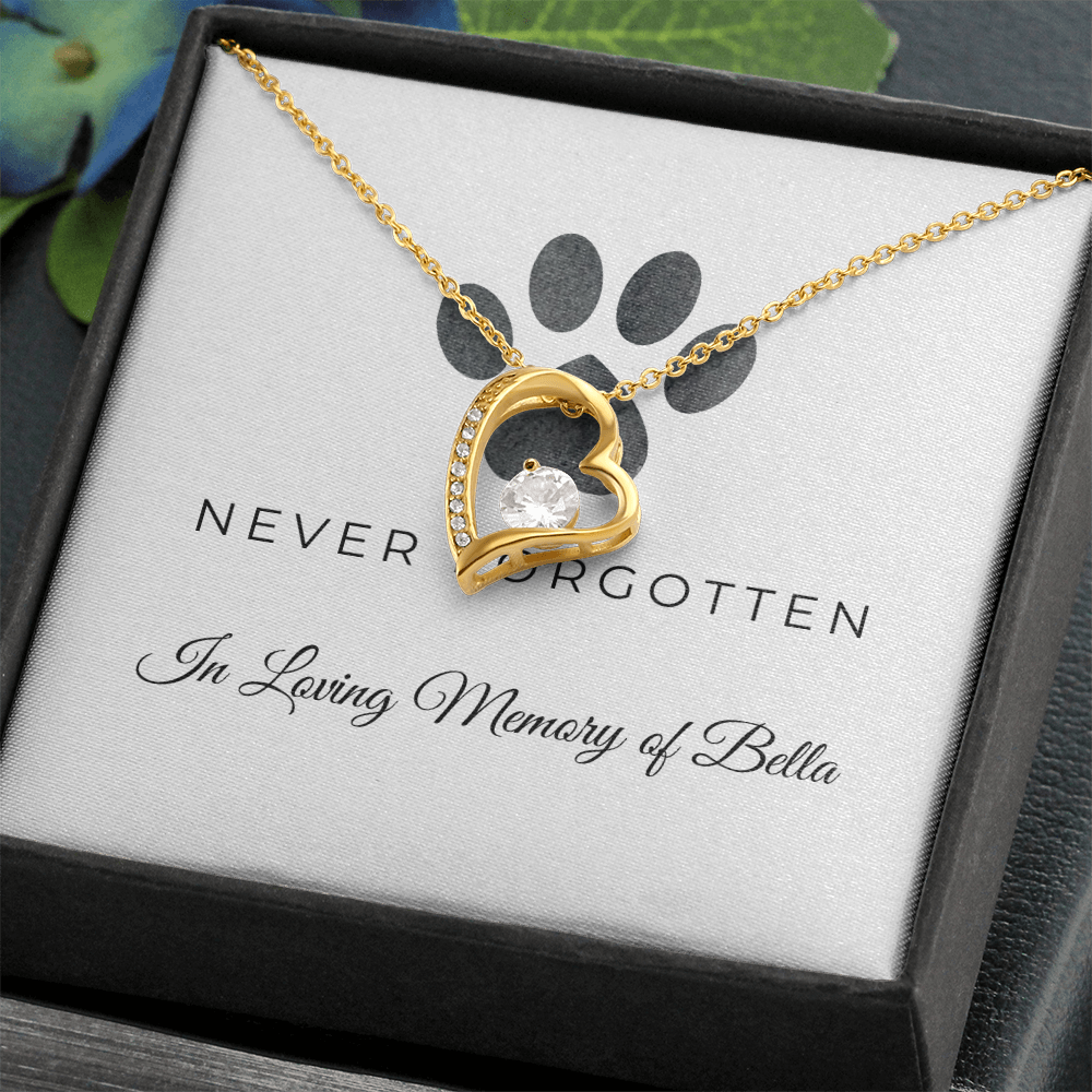 Personalized Pet Remembrance-Forever Love Necklace