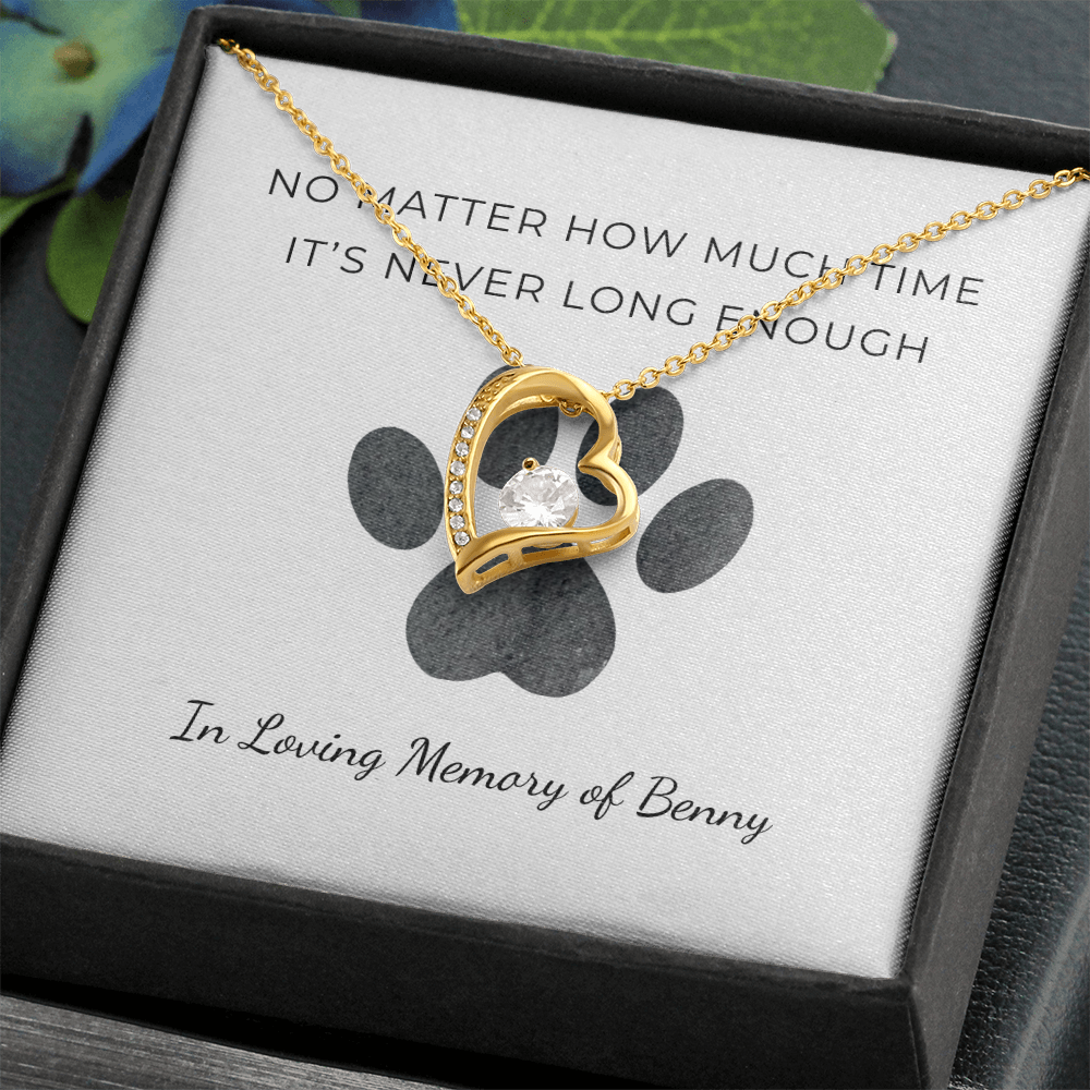 Personalized Pet Remembrance-Forever Love Necklace