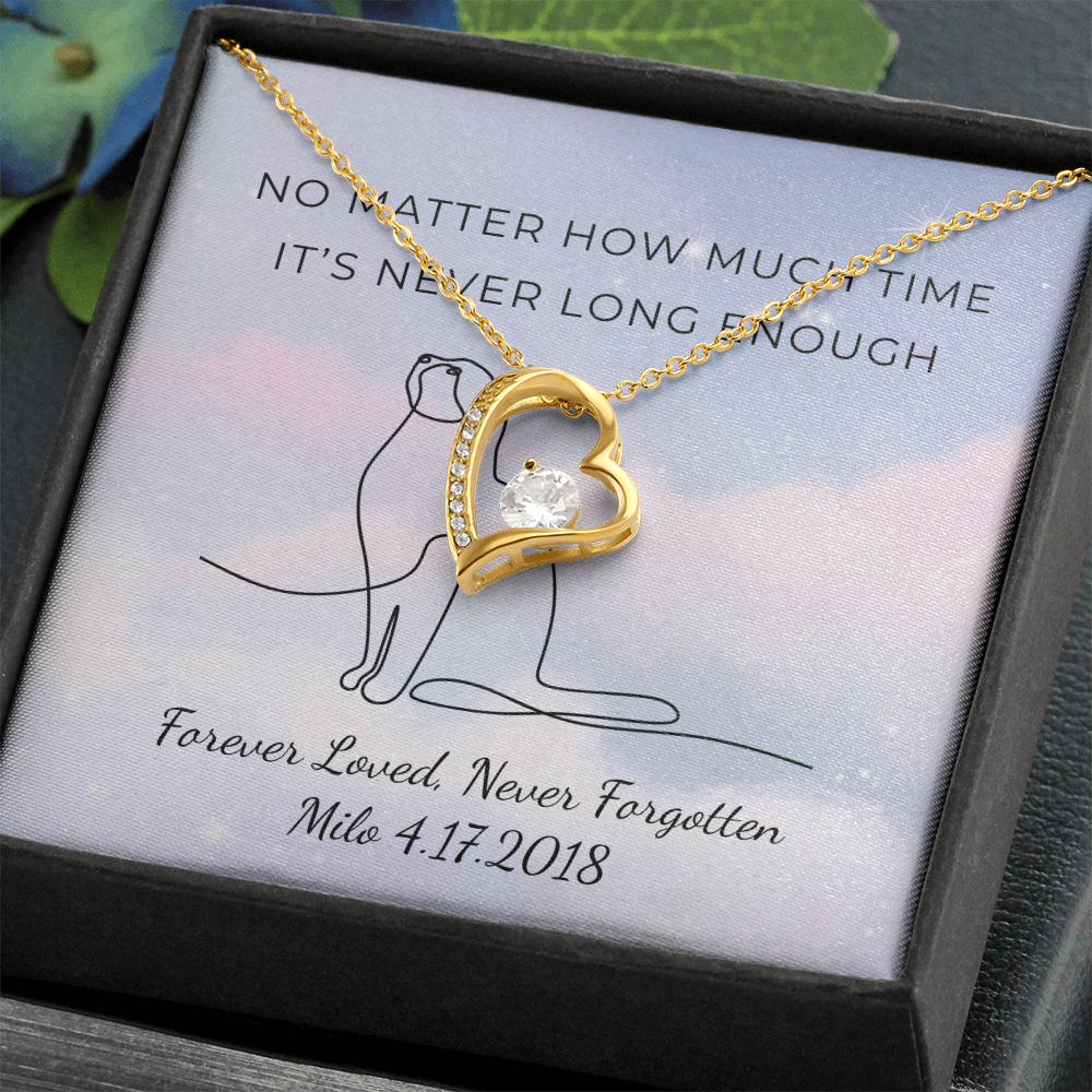 Personalized Pet Remembrance-Forever Love Necklace