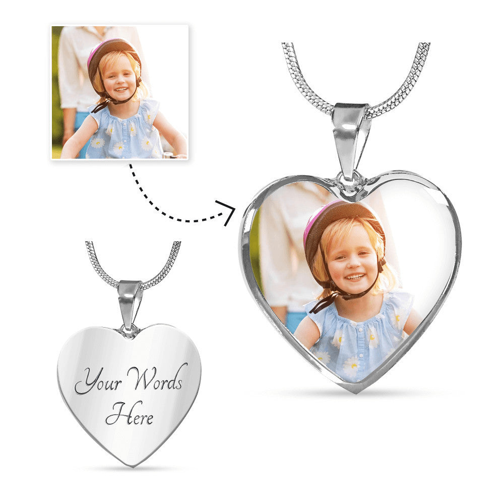 Custom Photo Necklace for Moms-Your Love & Strength