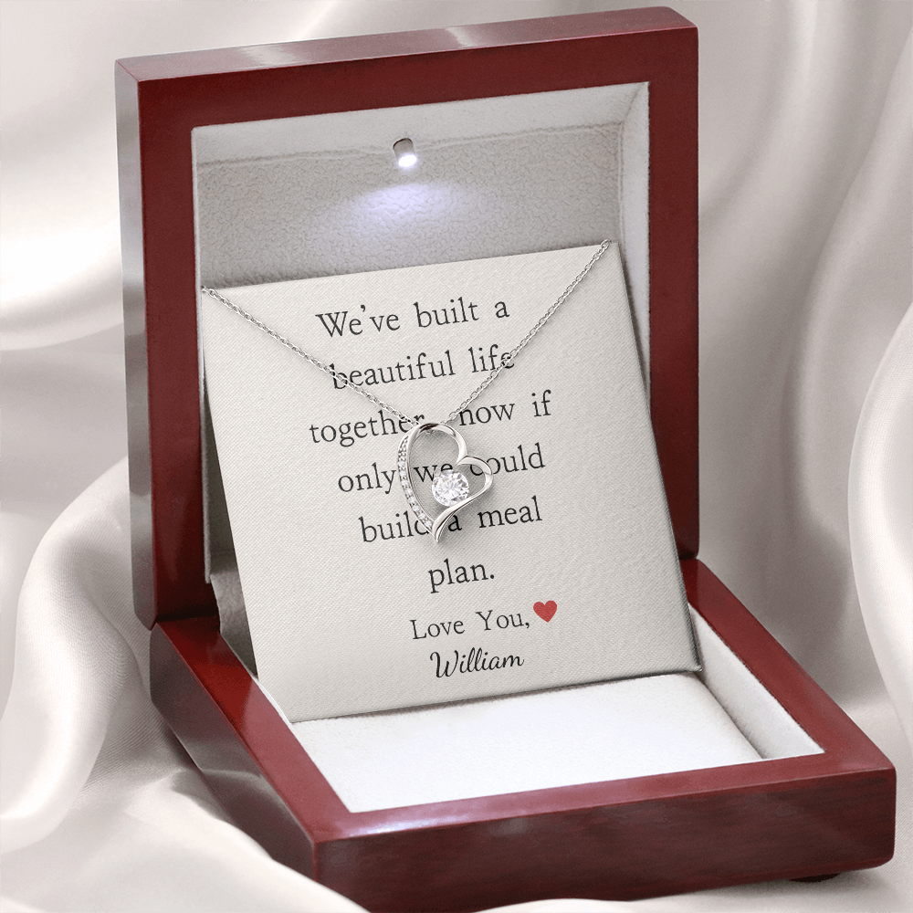 Personalized Anniversary-We've Built A Beautiful Life- Forever Love Necklace