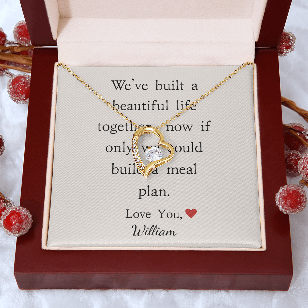 Personalized Anniversary-We've Built A Beautiful Life- Forever Love Necklace