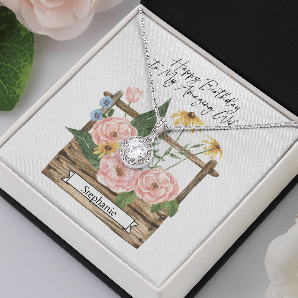 Personalized Happy Birthday-To My Amazing Wife- Eternal Hope Necklace