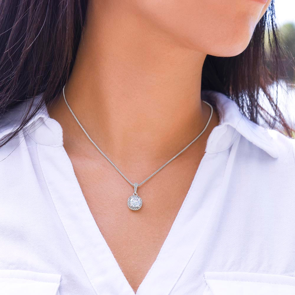 To My Wife-You Are The Love That Makes My World Brighter-Eternal Hope Necklace
