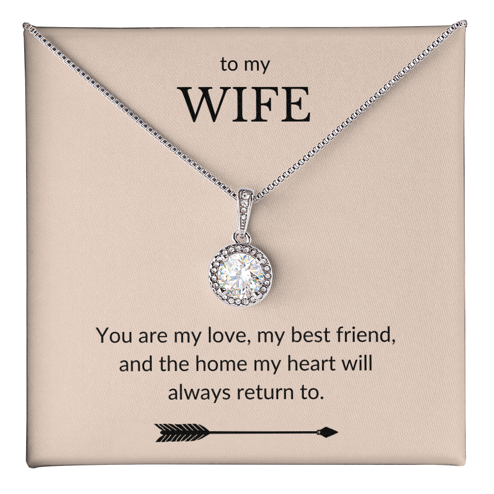 To My Wife- You Are My Love, My Best Friend-Eternal Hope Necklace