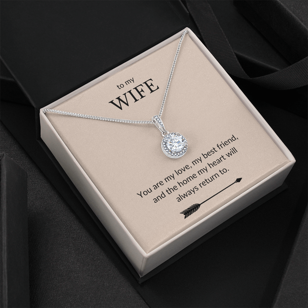 To My Wife- You Are My Love, My Best Friend-Eternal Hope Necklace