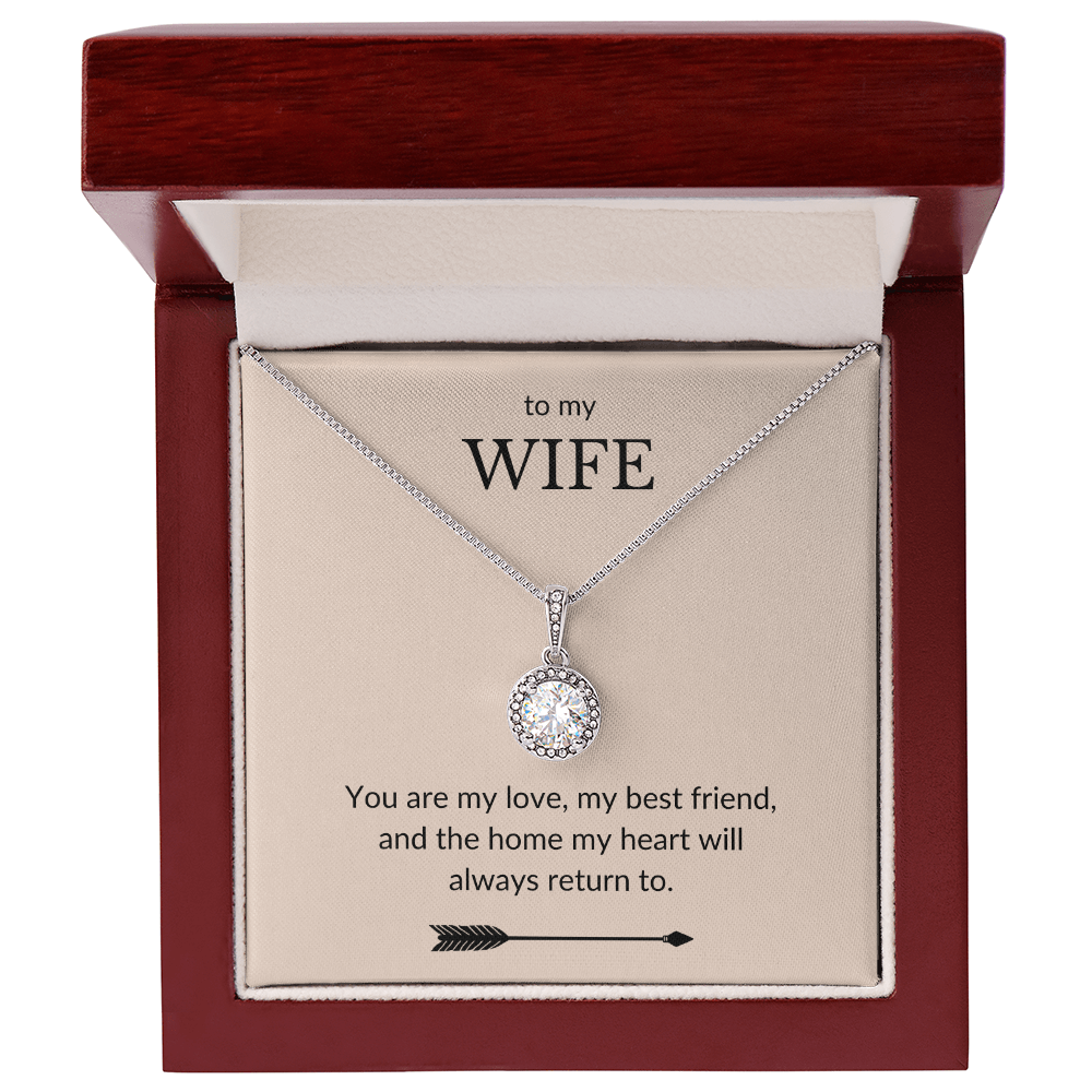 To My Wife- You Are My Love, My Best Friend-Eternal Hope Necklace