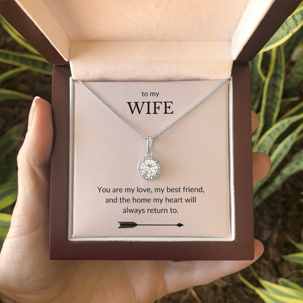 To My Wife- You Are My Love, My Best Friend-Eternal Hope Necklace