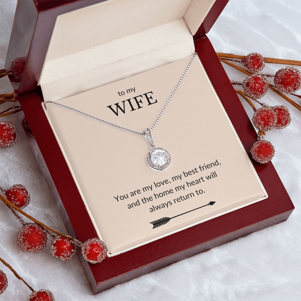 To My Wife- You Are My Love, My Best Friend-Eternal Hope Necklace