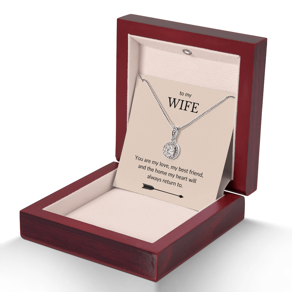 To My Wife- You Are My Love, My Best Friend-Eternal Hope Necklace