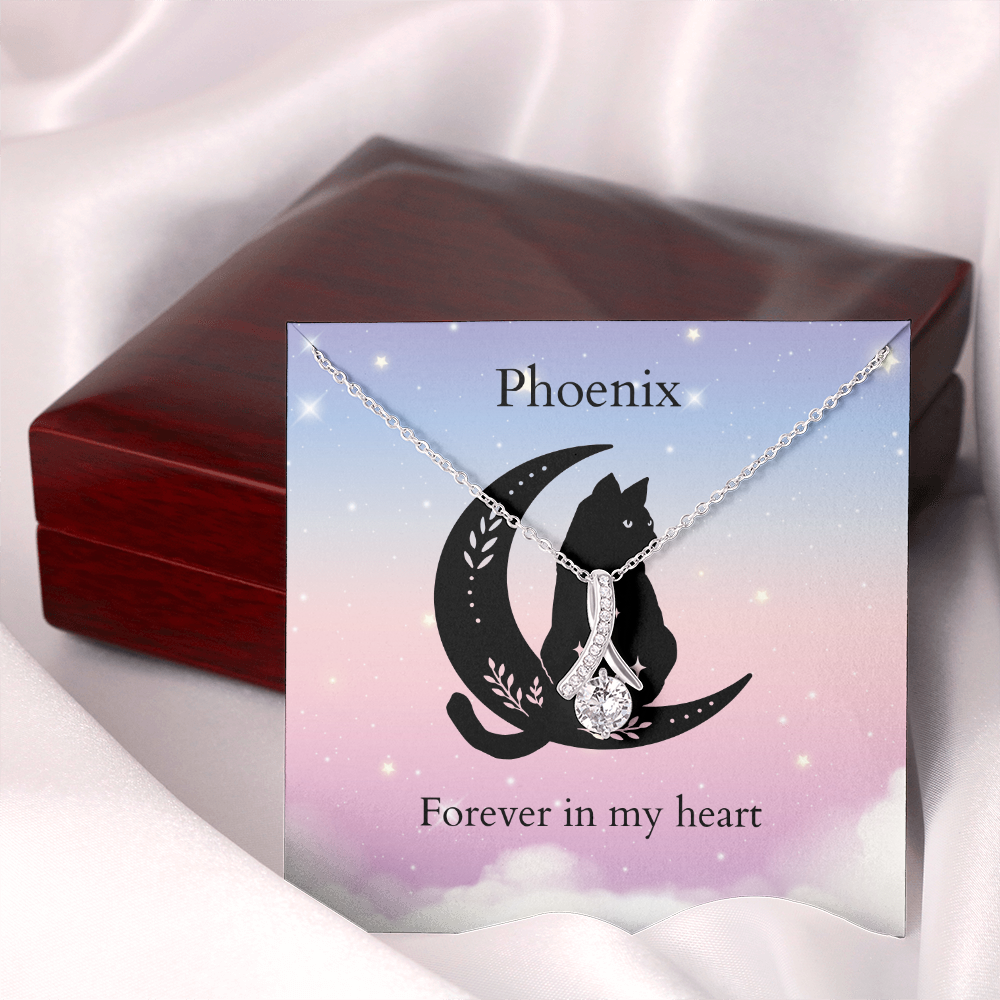 Personalized Cat Remembrance Starry Night- Alluring Beatuy