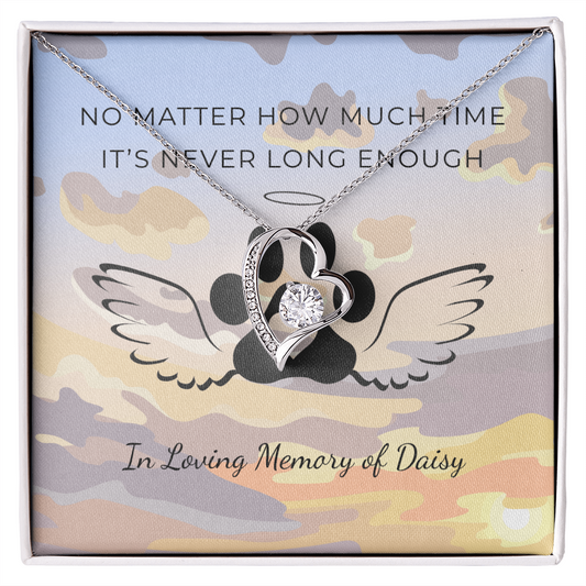 Personalized Pet Remembrance-Forever Love Necklace