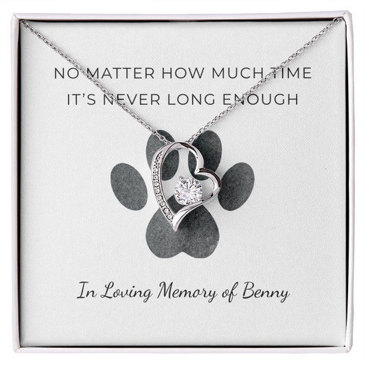 Personalized Pet Remembrance-Forever Love Necklace