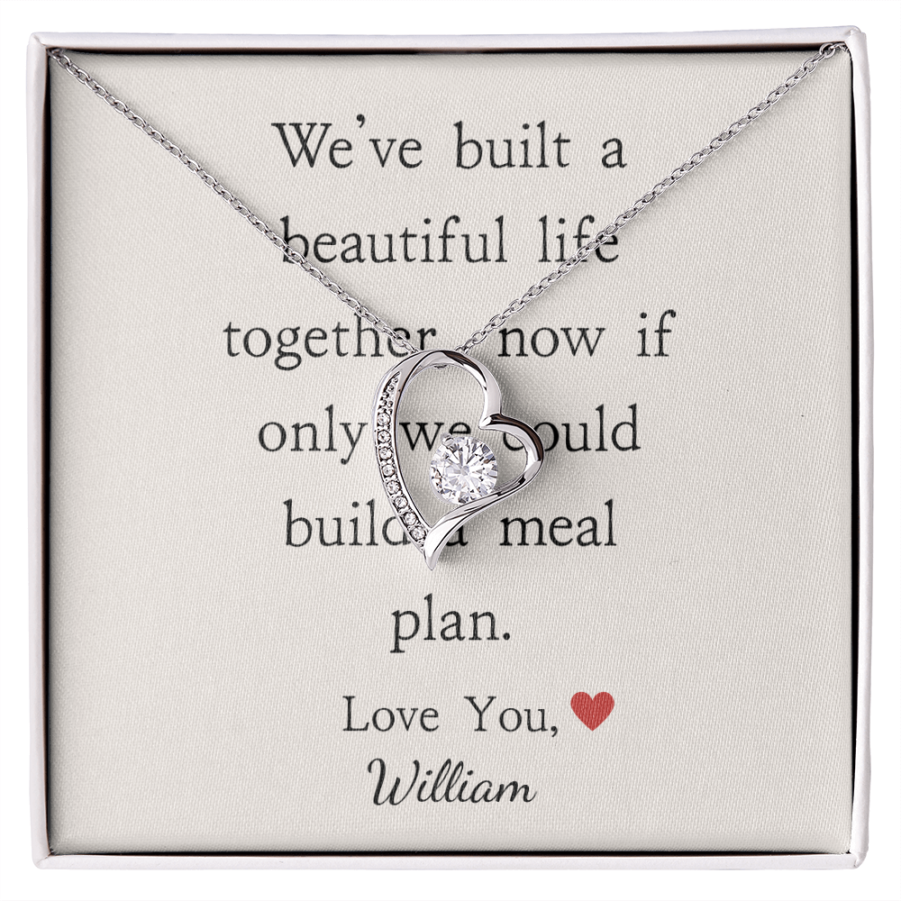 Personalized Anniversary-We've Built A Beautiful Life- Forever Love Necklace
