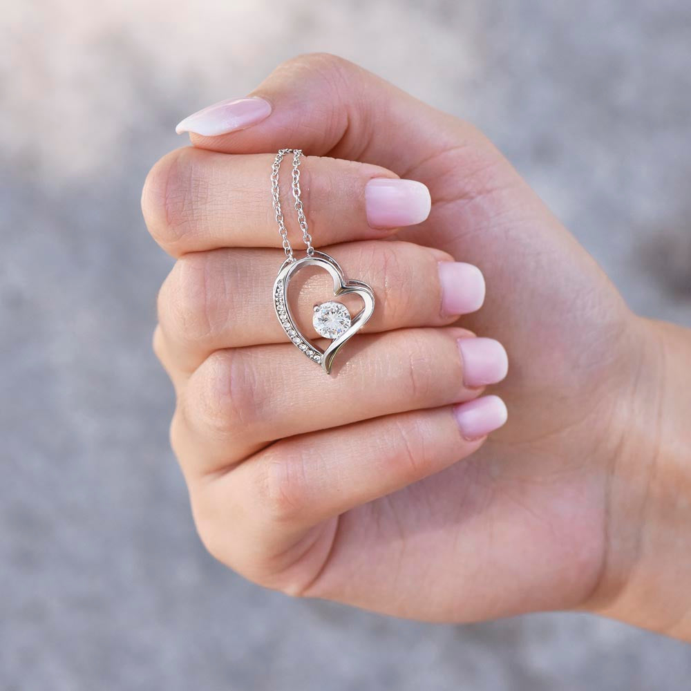 To My Wife- These are our moments, the easy ones- Forever Love Necklace