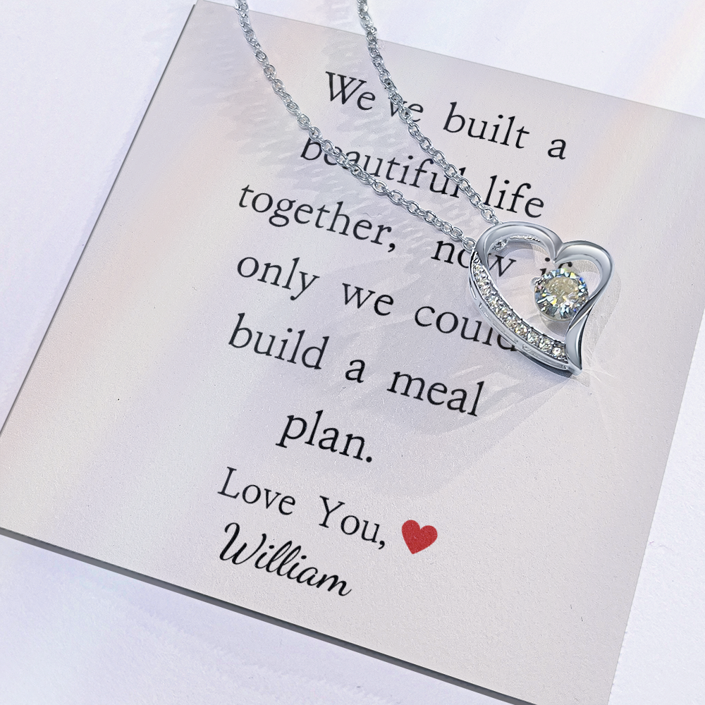 Personalized Anniversary-We've Built A Beautiful Life- Forever Love Necklace