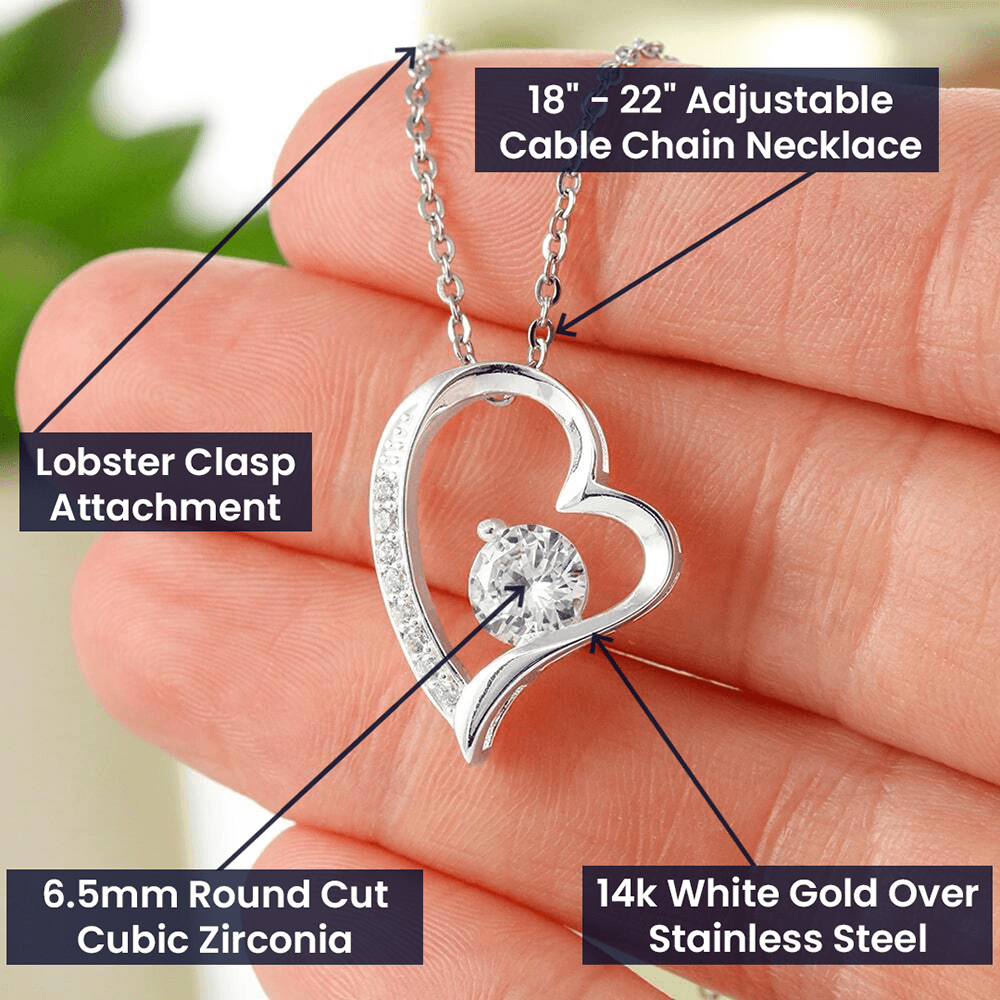To My Daughter, From Mom & Dad- The Day You Came Into My Life- Forever Love Necklace