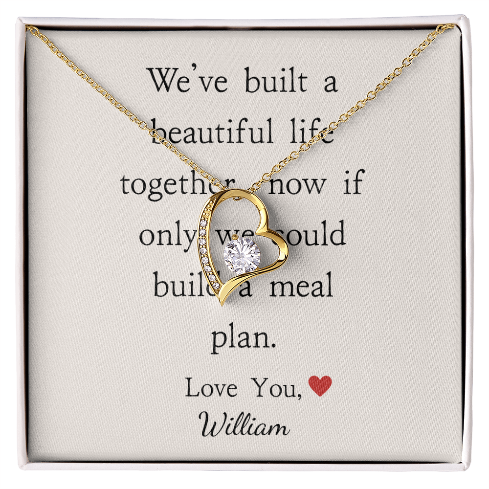 Personalized Anniversary-We've Built A Beautiful Life- Forever Love Necklace
